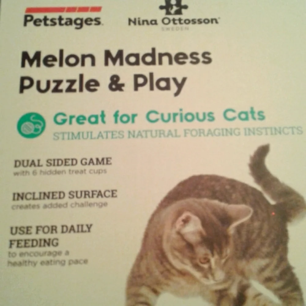 Cat Toy Melon Maddness Puzzle & Play Cats NO BOX MEOWY NICE FINAL SALE F…